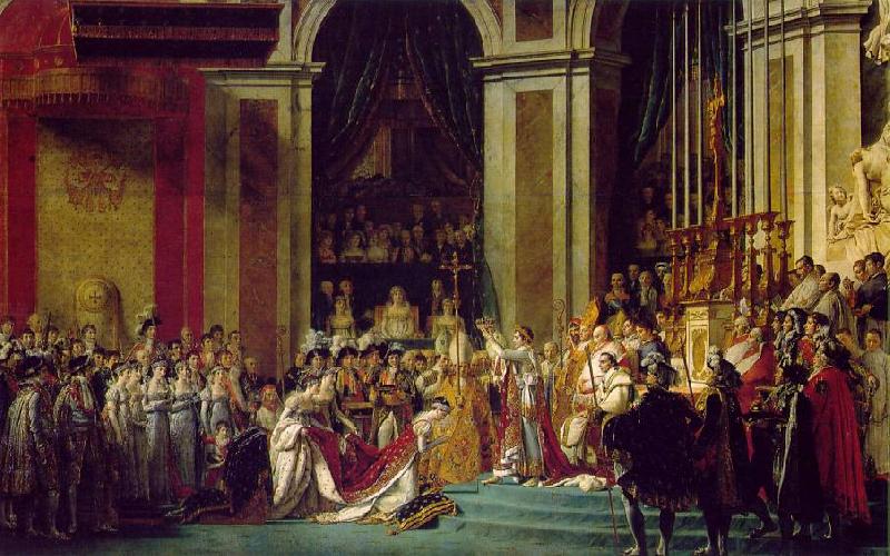 Jacques-Louis David The coronation of Napoleon and Josephine (mk02)